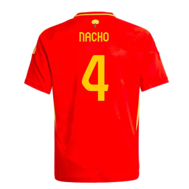 2024-2025 Spain Home Shirt (Kids) (Nacho 4)-SoccerKits Hub | Buy Soccer Jerseys Online